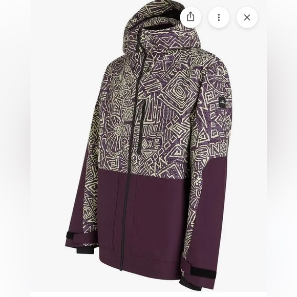 O'Neill O’riginals Men's XL Anorak Snowboard Jacket Waterproof Ski Purple NWT